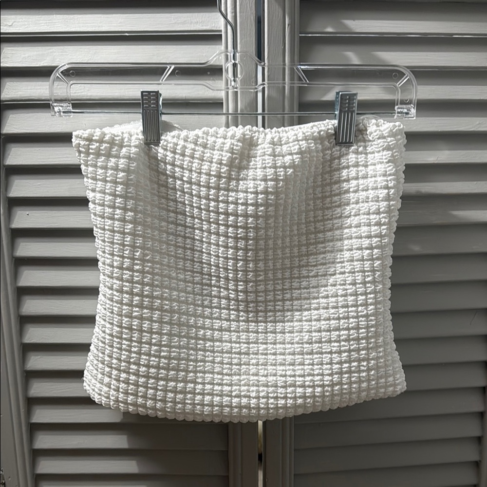 White Bubble Women's Tube Top